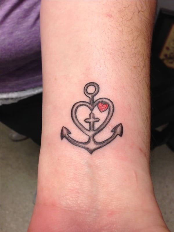 tatuaggio ancora amore e fede